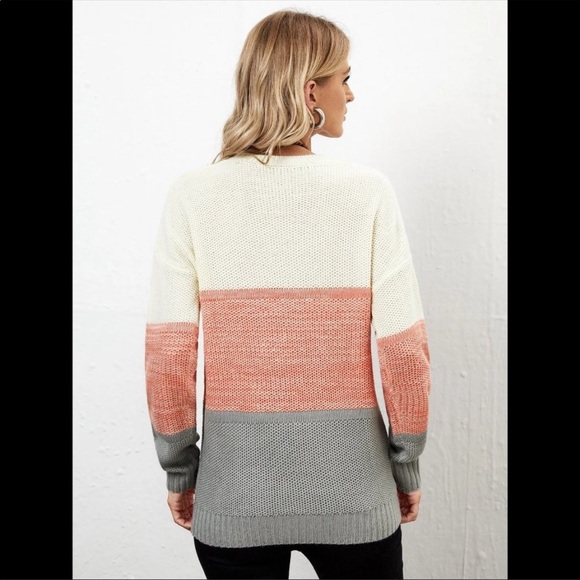 *NEW* Color Block Knit Sweater - Picture 2 of 5